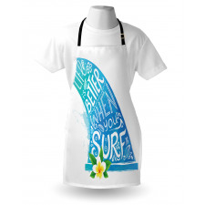 Wave with Bali Flower Apron