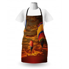 Skyscape Colorful Vehicles Apron