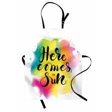 Here Comes Sun Text Apron