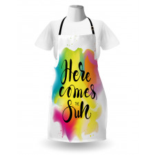 Here Comes Sun Text Apron