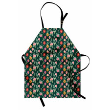 Colorful Flower and Buds Apron