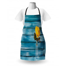 Blooming Yellow Rose in a Jar Apron