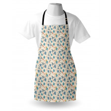 Abstract Flowers and Birds Apron