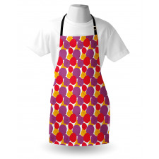 Colorful Drawing of Fruit Apron