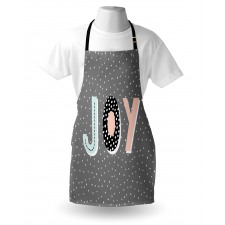 Cartoon Illustrated Message Apron