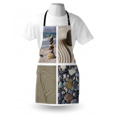 Sand and Pebbles Collage Apron