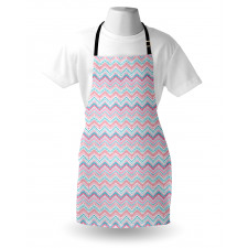Brush Stroked Zigzags Apron