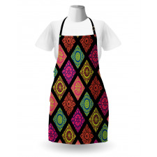 Flower Mandala Tile Colorful Apron