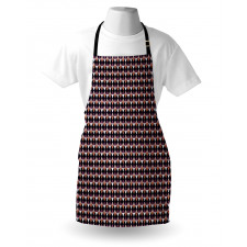 Boho Argyle Scribbled Retro Apron