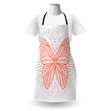 Butterfly Doodle Sunburst Apron