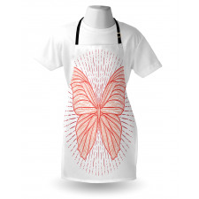 Butterfly Doodle Sunburst Apron