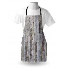 Pastel Oak Timber Boards Apron