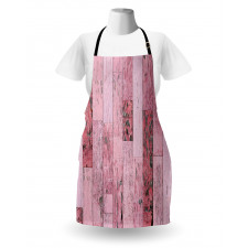 Pink Toned Rustic Planks Apron