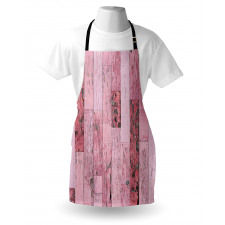 Pink Toned Rustic Planks Apron