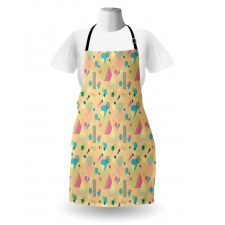 Memphis Style Triangle Lines Apron