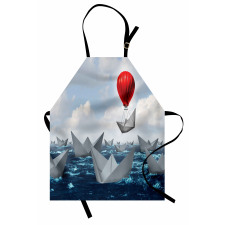 Paper Boats and Balloon Apron