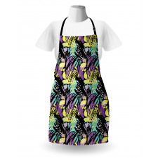 Brush Strokes Modern Art Apron