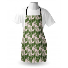 Monstera Leaf Palm Tree Apron