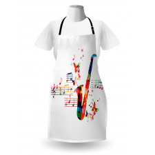 Saxophone with Butterflies Apron