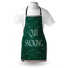 Smoking Message Blackboard Apron