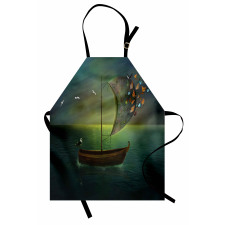 Boat Sailing in a Calm Sea Apron