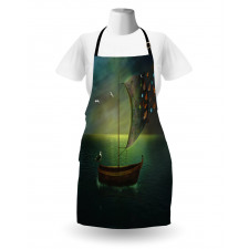 Boat Sailing in a Calm Sea Apron