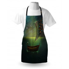 Boat Sailing in a Calm Sea Apron