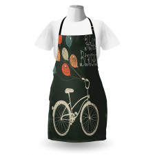 Bike Ballons Happy Birthday Apron