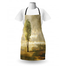 Lonely Tree in Beige Tones Apron