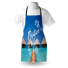 Positive Vibes Only Message Apron