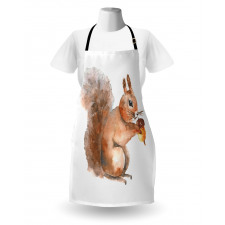 Watercolor Rodent Animal Apron