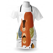 Woodland Trees and Animal Apron