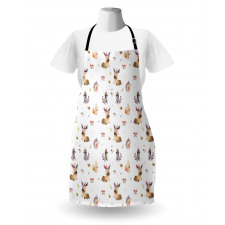 Hedgehog Moose Watercolors Apron