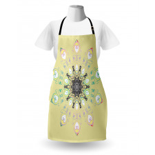 Round Whimsical Background Apron