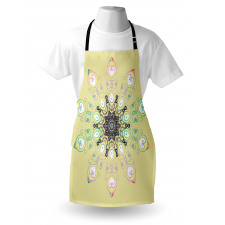 Round Whimsical Background Apron