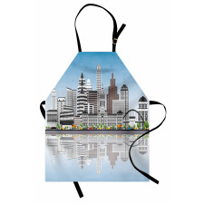 Digital Art Water Reflection Apron