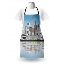 Digital Art Water Reflection Apron