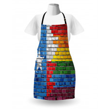 Brick Wall Grungy Texas Town Apron