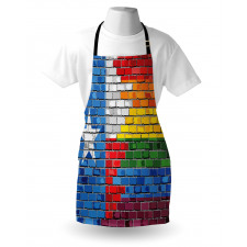 Brick Wall Grungy Texas Town Apron