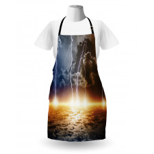Clouds with Bolts Apron