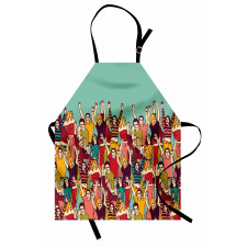 Youthful Polka Dotted Tshirts Apron