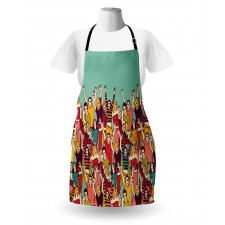 Youthful Polka Dotted Tshirts Apron