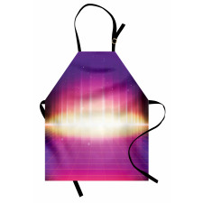 80s Retro Sci-Fi Background Apron