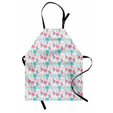 Sketched Tulip Flowers Apron