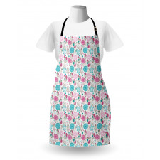 Sketched Tulip Flowers Apron