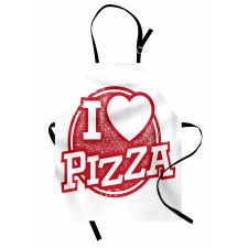 Grunge Love Pizza Lettering Apron