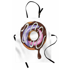 Doughnut American Food Theme Apron