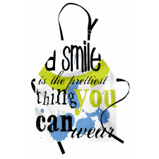 Uplifting Smile Happy Phrase Apron