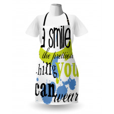 Uplifting Smile Happy Phrase Apron