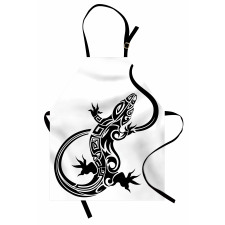 Lizard Silhouette Design Apron